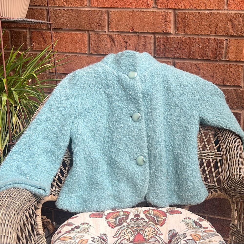 Soft mint green ETC swing jacket